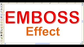 How to Make Emboss Effect Using Inkscape [upl. by Anevad]