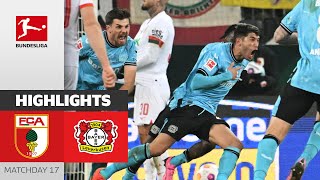 quotBuzzer beaterquot for Leverkusen  FC Augsburg  Bayer 04 Leverkusen 01  Highlights  MD 17 – 2324 [upl. by Bellaude]