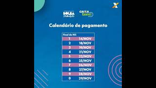 PAGAMENTO BOLSA FAMÍLIA DE NOVEMBRO CALENDÁRIO COMPLETO NOVEMBRO 2024 [upl. by Elocal]