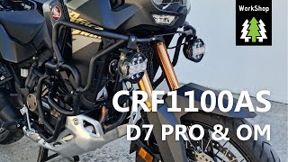 WorkShop Series  CRF1100AS Denali D7 Pro amp OM [upl. by Eekaz]