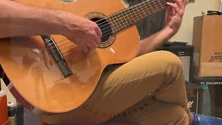 Almansa 401 Cedro Made in Spain Solid Cedar top Classical Guitar 1990s VGC with Gigbag [upl. by Gwenni]