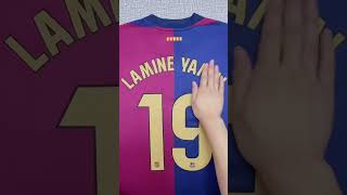 Lamine Yamal ⚽️Barcelona 2425 Jersey 🇪🇸‼️ ASMR UNBOXING ‼️ [upl. by Oshinski]