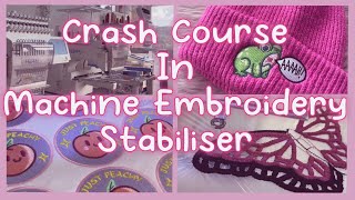 How When Where to use different types of Machine Embroidery StabiliserStabilizer [upl. by Ysied248]