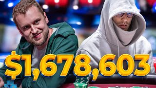 1678603 at 25k Millions High Roller Final Table [upl. by Llennoj683]