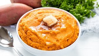 How to Make Cinnamon Honey Butter Mashed Sweet Potatoes [upl. by Checani]