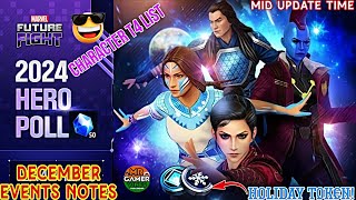 😍 DECEMBER EVENTS NOTES  2024 T4 List  Holiday Token Mid Update  Marvel future fight [upl. by Khudari]