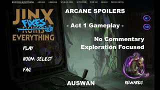 Jinx Fixes Everything Act 1  No Commentary Gameplay ARCANE SPOILERS  Riot Client Jinx Minigame [upl. by Darci756]