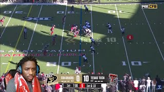 REACTING TO No 20 Colorado Buffaloes vs Texas Tech Red Raiders [upl. by Byran]