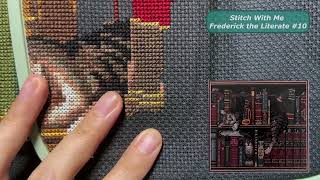 Flosstube 168  Stitch With Me Frederick the Literate Part 10 ASMR No Talking [upl. by Stephani845]