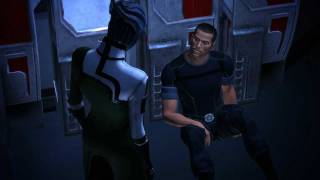 Mass Effect Liara amp MShep Romance 9 The first kiss almost [upl. by Orsa]