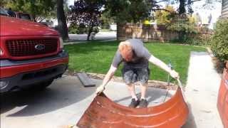 55 gal Drum into  Metal Roofing  Shed from FREE pallets part 4 [upl. by Isbel]