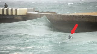 15ft Tidal Swing Creates Roping Wave inside French Inlet [upl. by Baer]