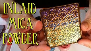 Polymer Clay Tutorial  Inlaid Mica Powder [upl. by Obeng811]