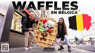 🇧🇪 Comiendo WAFFLES y GOFRES en BÉLGICA por primera vez  EUROPA 2022 🇪🇺 [upl. by Ytsirc569]