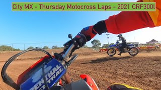 CIty MX Thursday laps  Motocross CRF300l [upl. by Jaquelin]