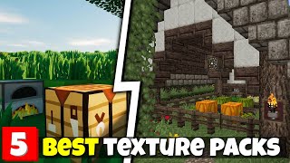 Top 5 BEST Texture Packs In Minecraft Bedrock [upl. by Lanita784]