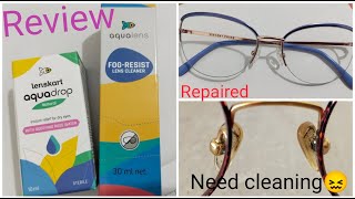 Lenskart Aqua dropAqua lens FogResist lens cleaner REVIEWVincent Spec finally Repaired🙂 [upl. by Jobey]