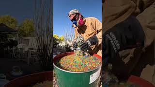 Melted aluminium vs water balls [upl. by Ladnor]