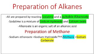 Preparation of alkanes lesson 4 [upl. by Miarzim303]