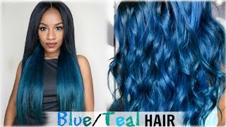 HowTo Aqua BlueTeal Hair Color│Cexxy Hair Aliexpress [upl. by Cairns]