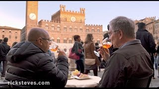 Siena Italy Passeggiata and Aperitivo  Rick Steves’ Europe Travel Guide  Travel Bite [upl. by Sedgewake]