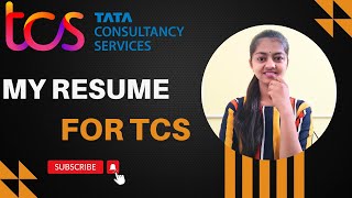 My Resume for TCS 2024 [upl. by Selfridge]