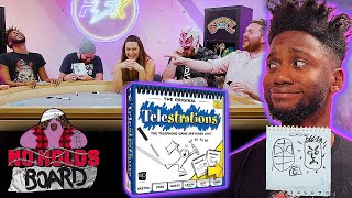 Telestrations BUT WITH WRESTLERS  No Holds Board [upl. by Allveta]