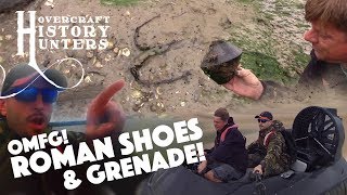 Hovercraft History Hunters find ROMAN SHOES 18th C GRENADE and more [upl. by Franz]