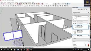 Sketchup projeto arquitetonico Componentes [upl. by Heyes]