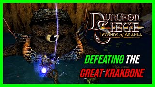 Dungeon Siege Legends of Aranna  Modded Playthough  Defeating The Great Krakbone [upl. by Aleiram]