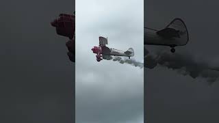 AMAZING WING WALKING DISPLAY AT SYWELL 2024 AIR SHOW aviation planespotting sywell2024 [upl. by Eyoj]