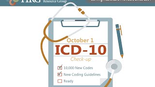 ICD10 Changes with October 2016 Deadline  Healthcare Resource Group Inc HRG [upl. by Earaj292]