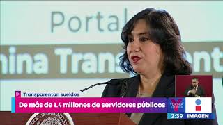 Transparentan sueldos de más de 14 millones de servidores públicos  Noticias con Yuriria Sierra [upl. by Norrie636]