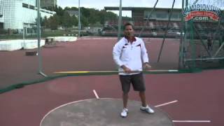 Arkansas Track and Field Presents Common Errors and Corrections Discus [upl. by Akirderf]