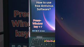 How to use Free Antivirus Software in Windows 11 Pro ll shortsfeed shortsvideo computer [upl. by Kcin]