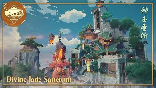 Liyue Main House 🐉⚜️ Divine Jade Sanctum  Serenitea Pot  Genshin Impact  原神 [upl. by Aciretal]