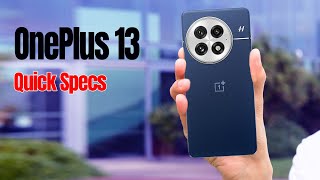 OnePlus 13 With 682quot LTPO AMOLED Snapdragon 8 Elite Chipset Bluetooth 54 6000 mAh Battery [upl. by Stuckey]