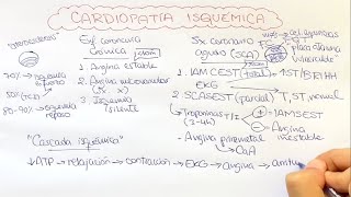 Cardiopatía isquémica 1 Angina estable SCA angina inestable IMACEST IMASEST [upl. by Ttelrahc]