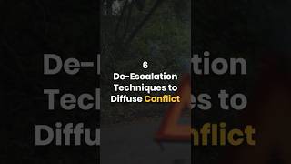 Conflict Resolution 6 Effective DeEscalation Techniques [upl. by Aiuqram]