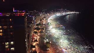 Filme da quotVirada do Ano 20182019quot em Copacabana Rio de Janeiro  Brasil [upl. by Shulem284]