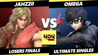 4o4 Weekly Smash 13 LOSERS FINALS  Jahzz0 Ken Vs omega Joker Pyra Mythra Smash Ultimate  SSBU [upl. by Damahom]