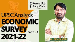 Economic Survey 202122 Highlights Part1  Analysis amp Explanation for UPSC  Raus IAS [upl. by Urial]