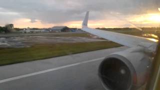 American Airlines 767300ER taxi and takeoff at Piarcos Airport bound to Miami HD [upl. by Suirtimid417]