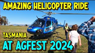 Thrilling Helicopter Ride over Tasmania at AGFEST 2024 [upl. by Phelips]