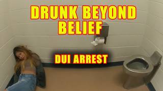 Drunk 22YearOld Shows How Really Intoxicated She is at the Jail [upl. by Akiner]