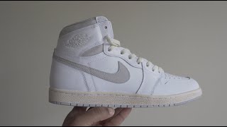 How to Custom Age Sneaker Midsoles Easy  Air Jordan 1 Neutral Grey [upl. by Alleuqahs]