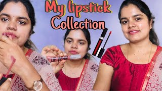 My Lipstick collection💄 Daily wear Lipsticks  Lipsticks for all Indian ski tones lipstick [upl. by Squires]