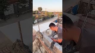 Roof eaves stone tile installation process [upl. by Thebazile637]