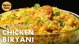 HYDERABADI CHICKEN BIRYANI RECIPE  HYDERABADI CHICKEN DUM BIRYANI  HYDERABADI DUM BIRYANI [upl. by Nawuq]