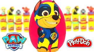 Ovo Surpresa Gigante do Chase da Patrulha Canina Super Filhotes de Massinha Play Doh [upl. by Atinrahc]